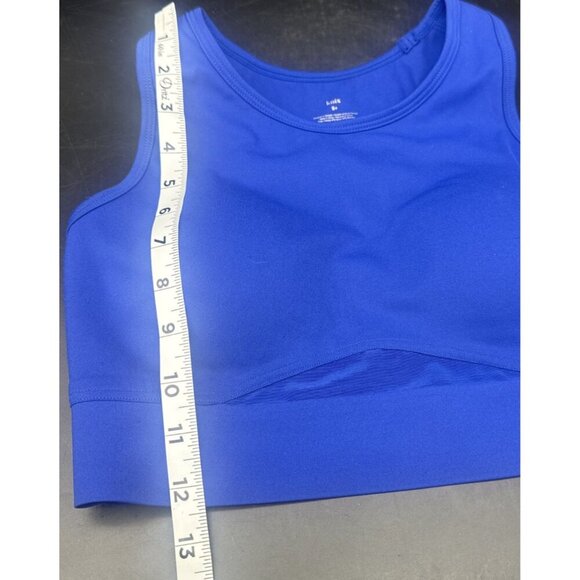 Knix Blue Racerback Pullover Sports Bra Sz Small S+ Padded Stretch Athletic Gym - Picture 5 of 8